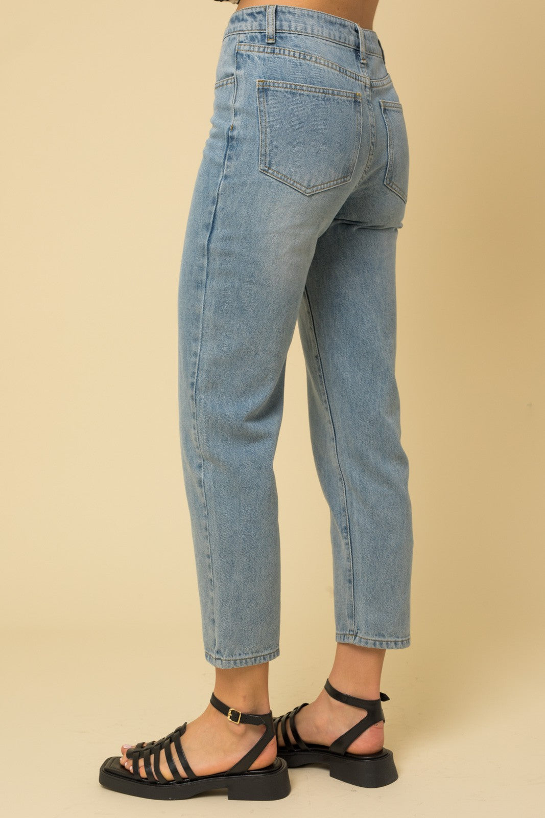 Relaxed Cropped Length Denim