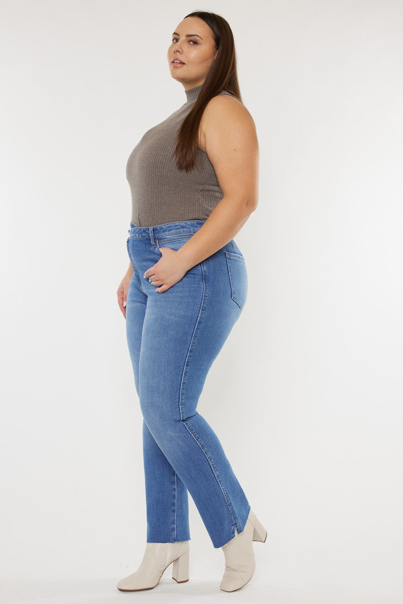 Curvy Crossover Slim Straight KanCan Jeans