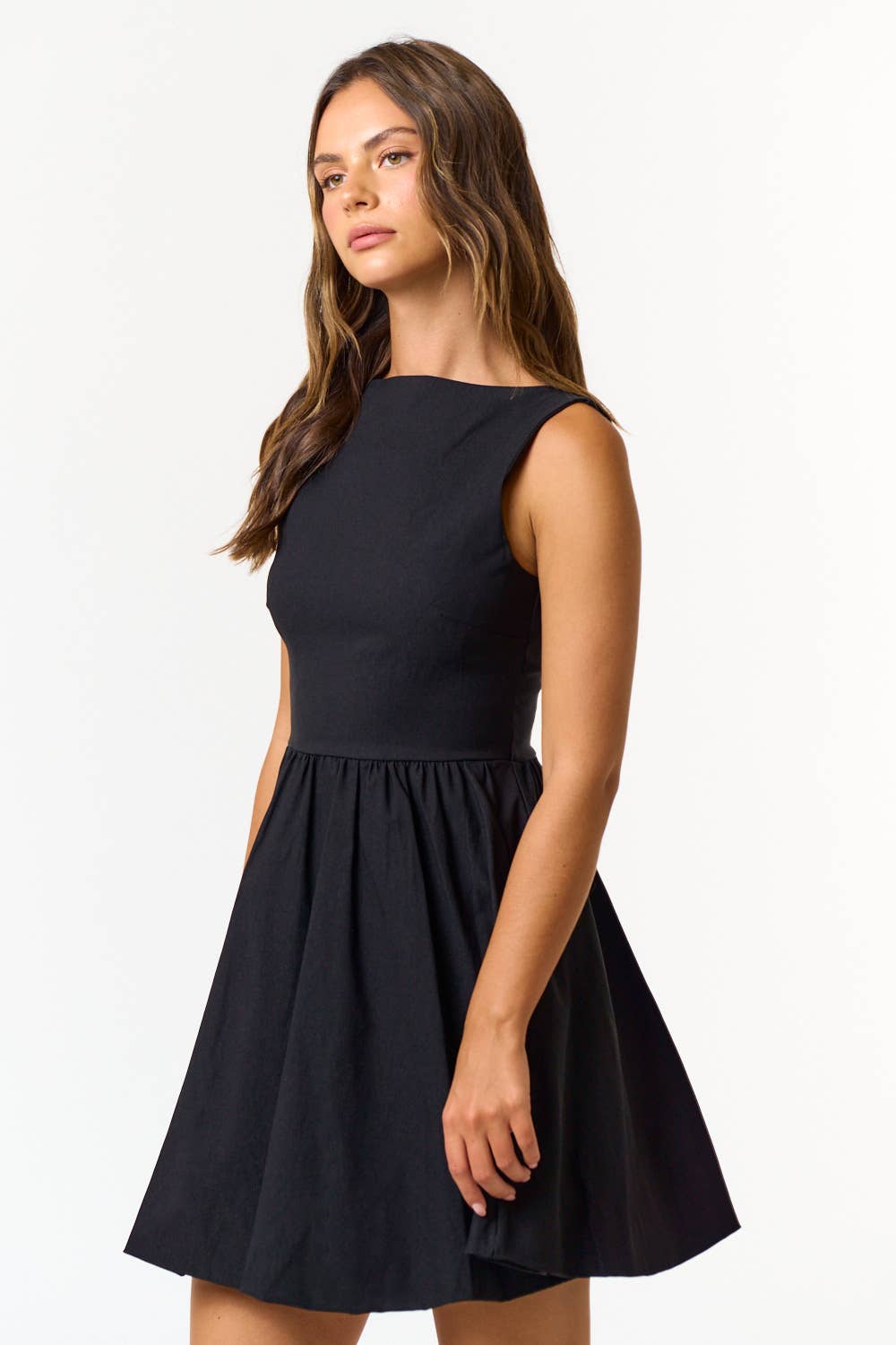 Bekka Square Neck Flare MIni Dress