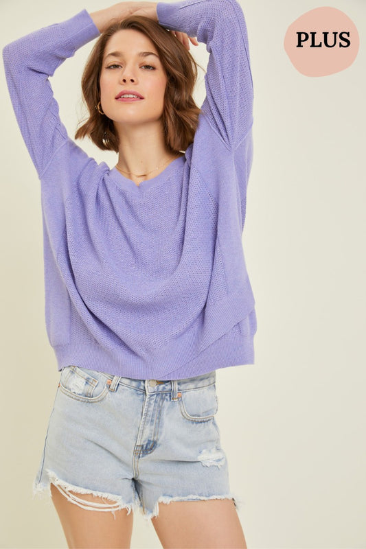 Plus Size Soft Oversized Sweater- Multiple Colors