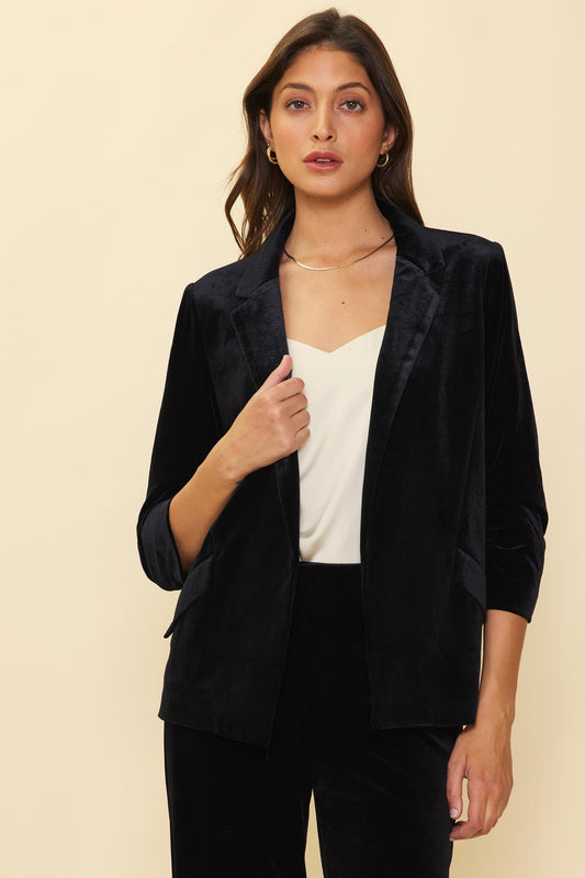 Wrenley Velvet Blazer - Multiple Colors