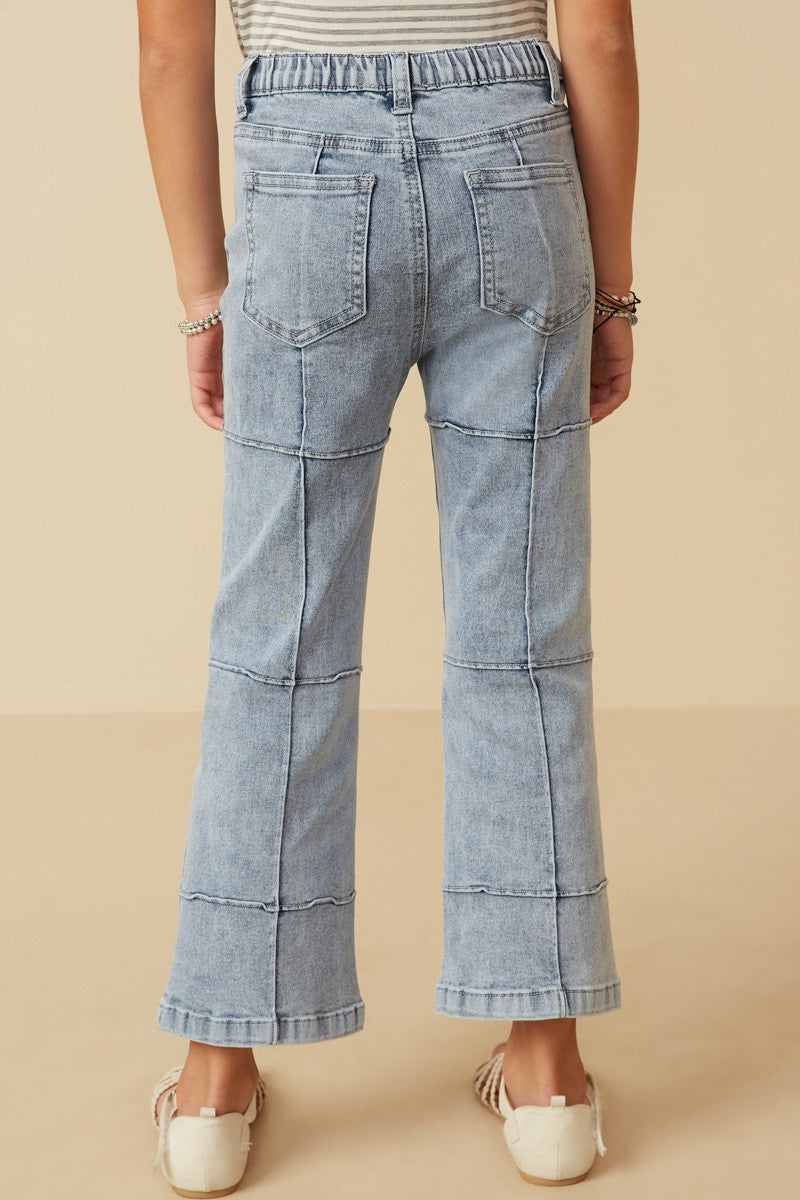 Girl's Paneled Jeans