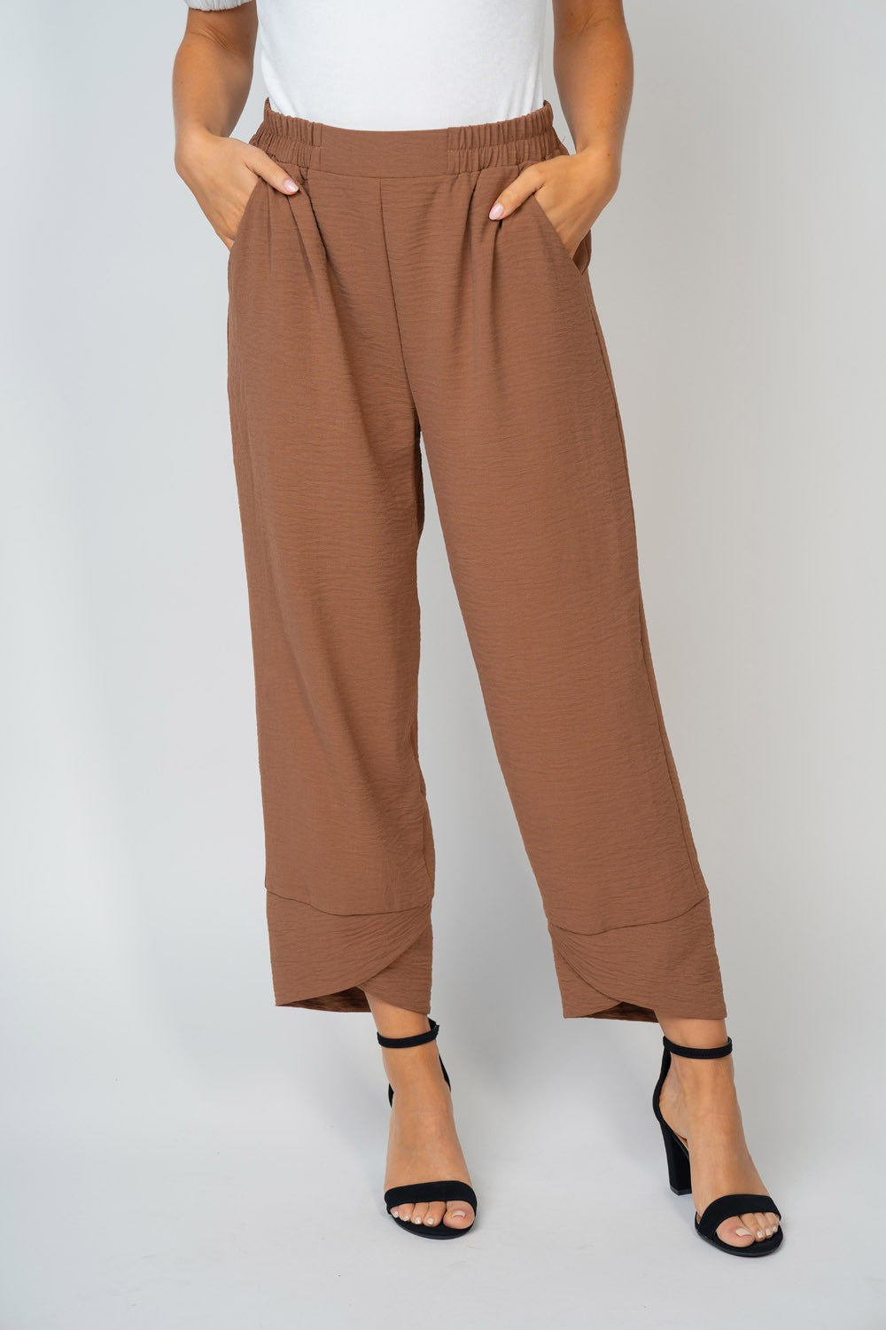 Curvy High Waist Knit Pant