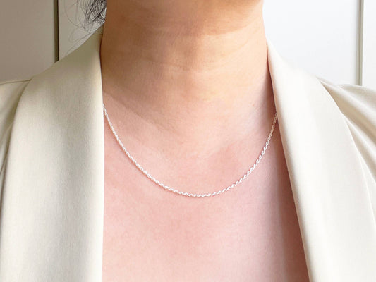 Silver Dainty Chain Necklace