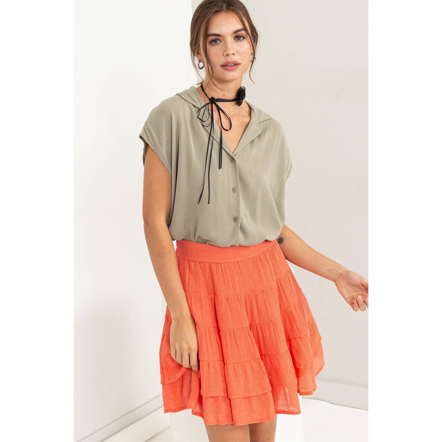 Sleeveless Relaxed Button Down - Multiple Colors