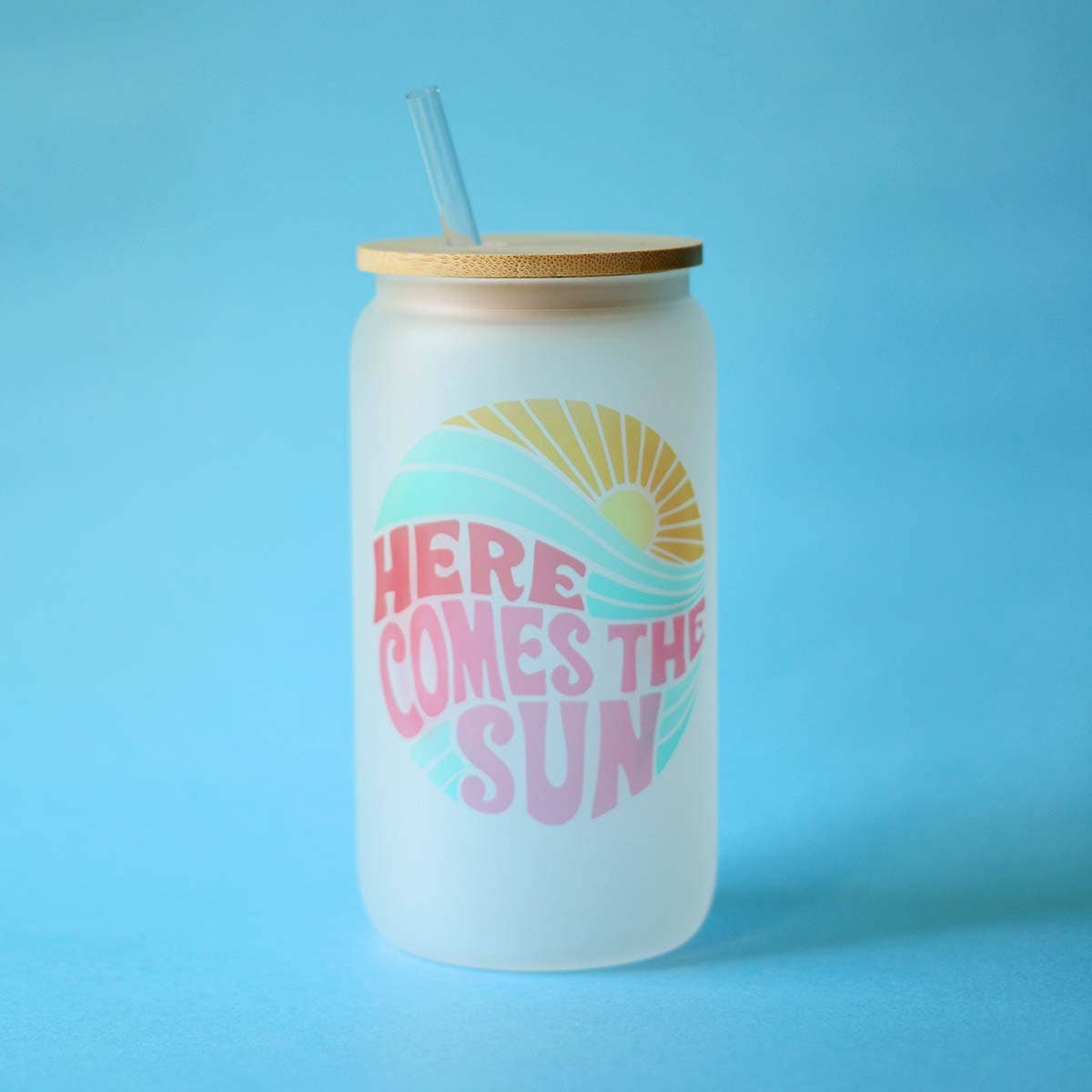 Here Comes the Sun Can Glass