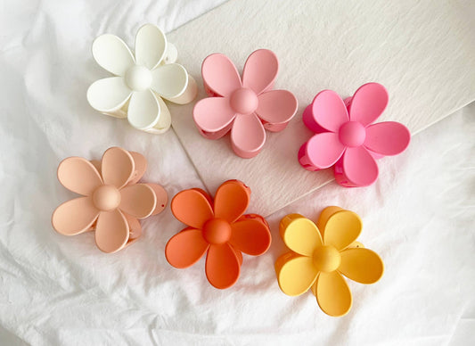 Flower Hair Clips - Multiple Colors