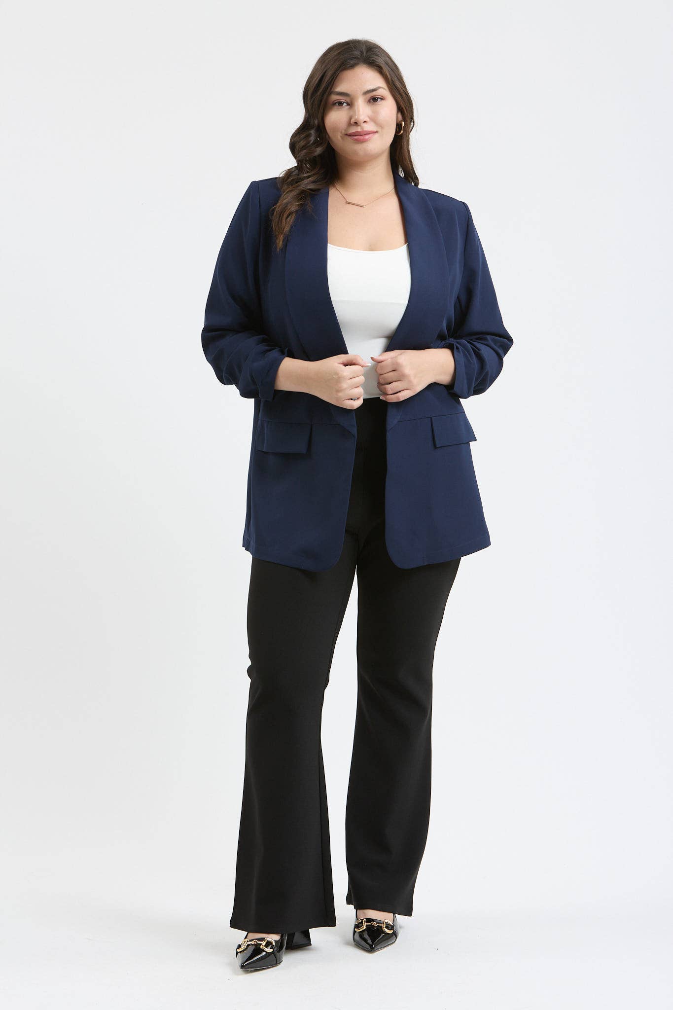 Curvy Valentina 3/4 Sleeve Blazer