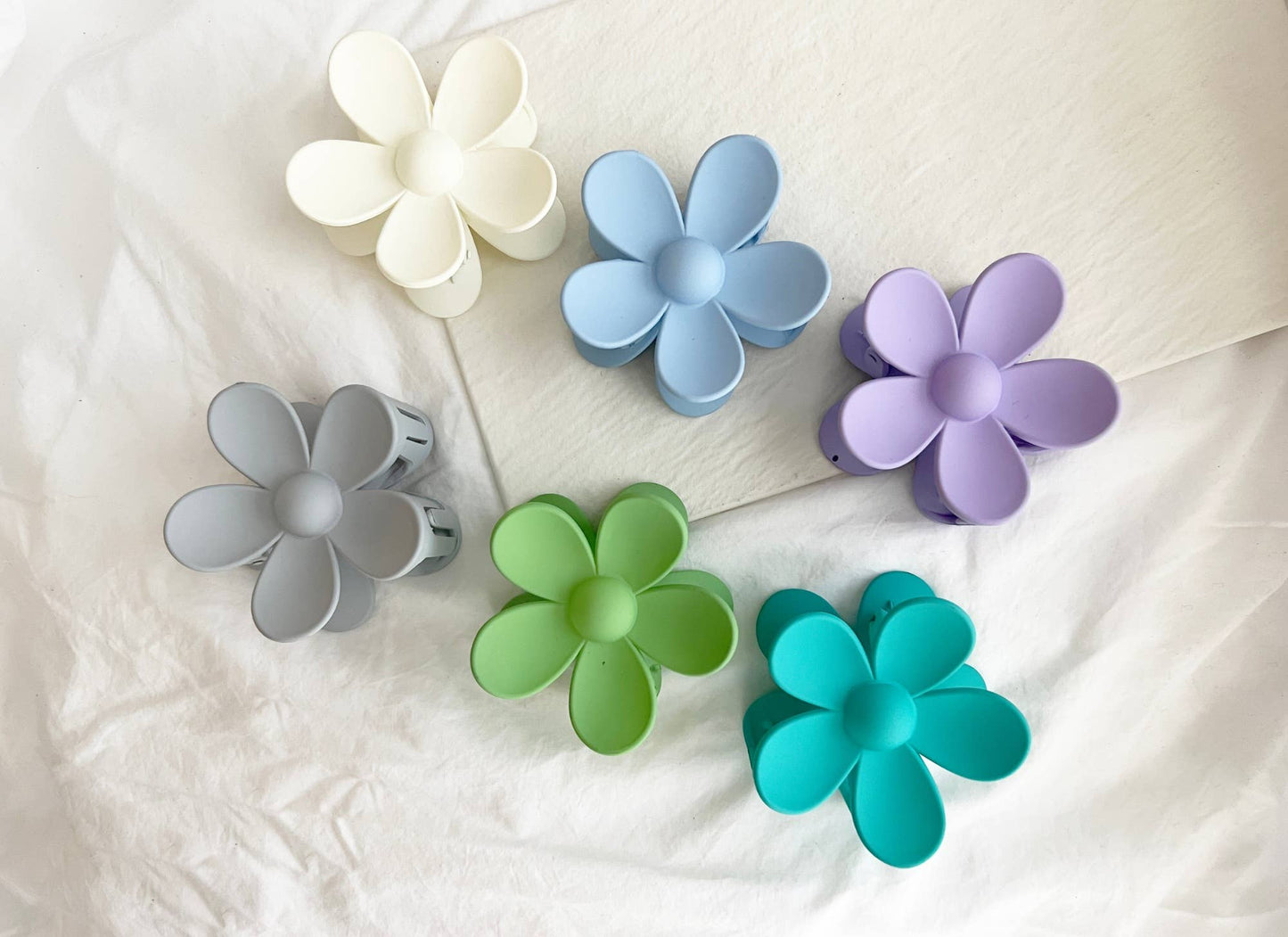 Flower Hair Clips - Multiple Colors