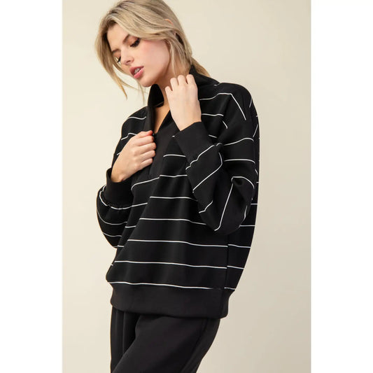 Reg & Curvy Mock Neck Pullover