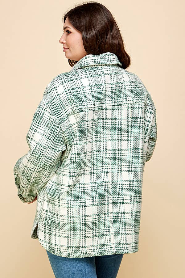 Curvy Plaid Shacket