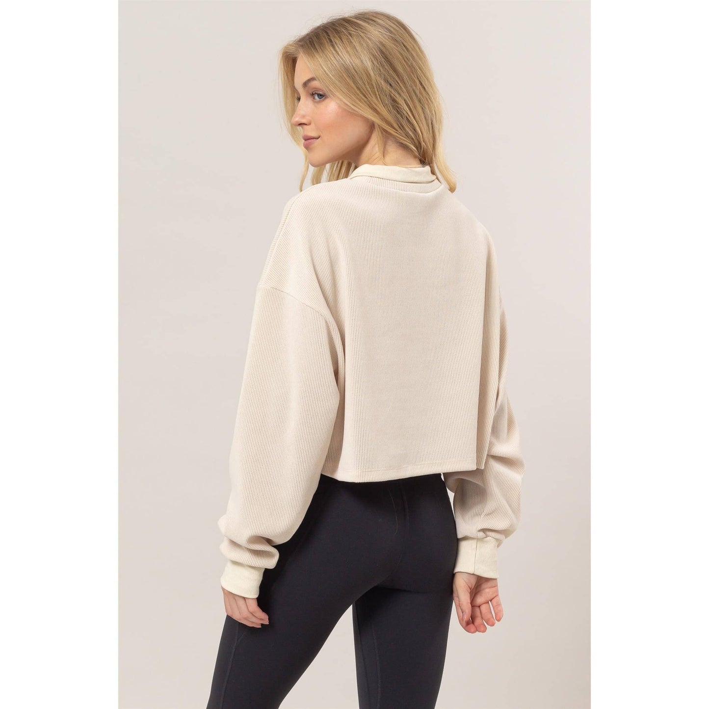 Hadley Collared Rib Knit Top