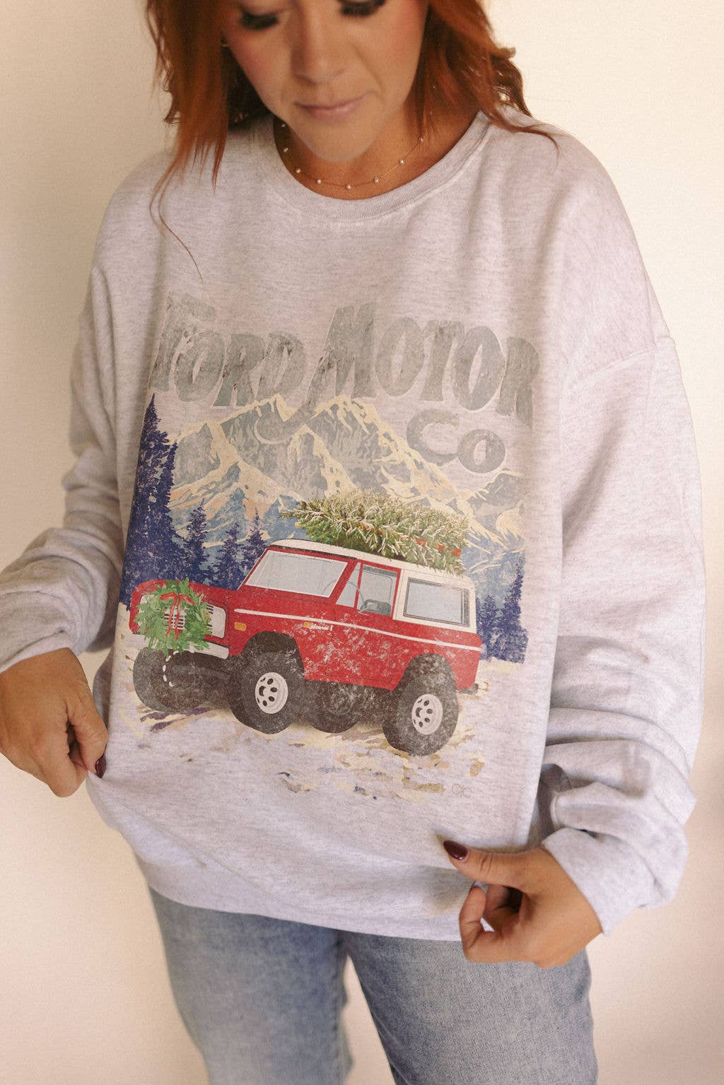 Reg & Curvy Winter Bronco Sweatshirt