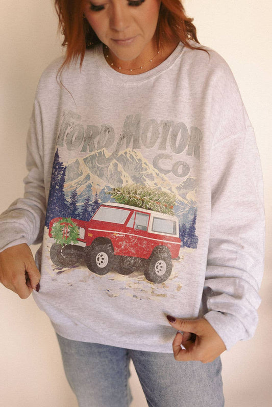 Reg & Curvy Winter Bronco Sweatshirt