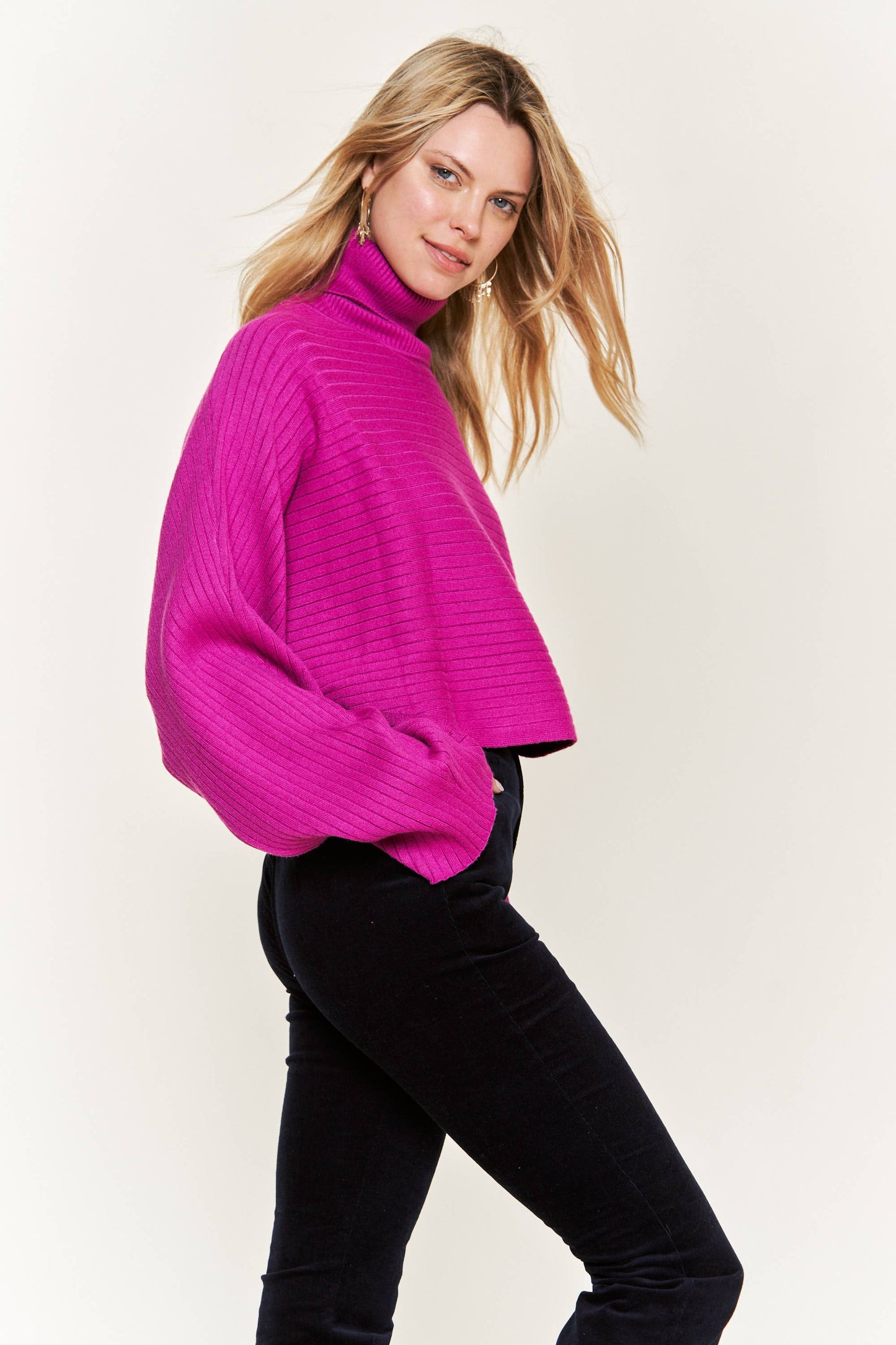 Selene Wide Sleeve Sweater - Multiple Colors