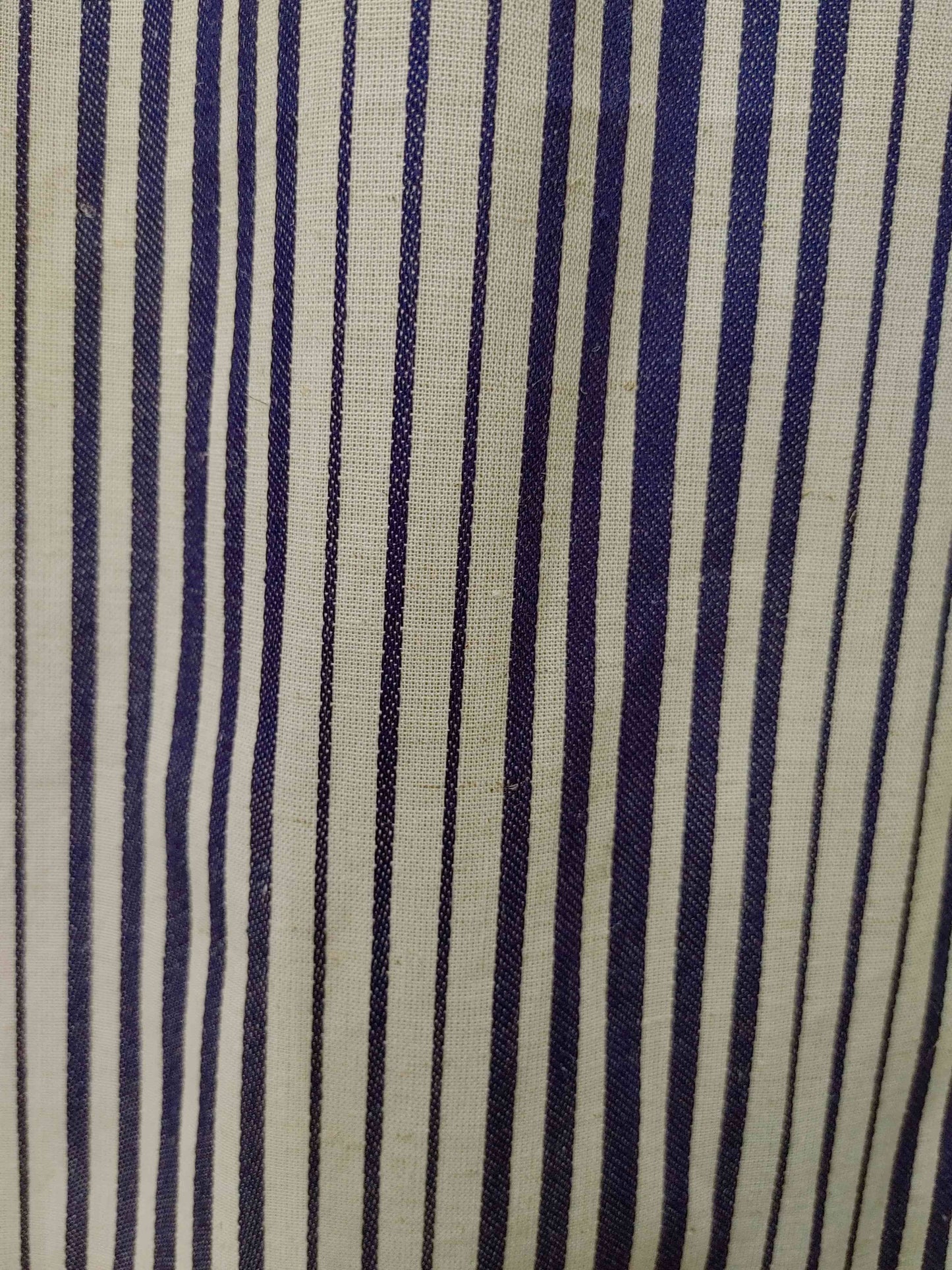 Curvy Linen Stripe Blouse