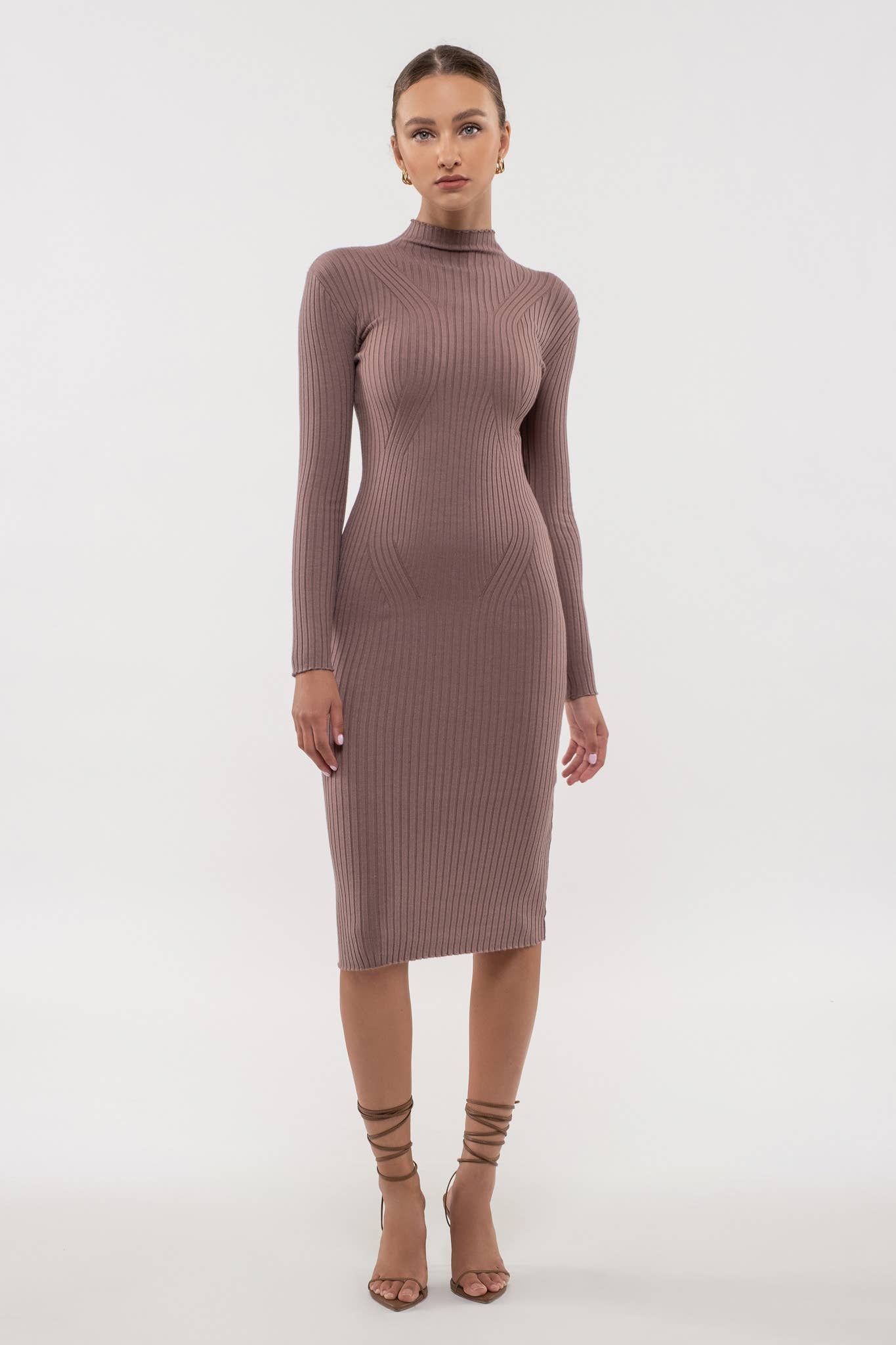 Morgan Mock Neck Midi - Multiple Colors