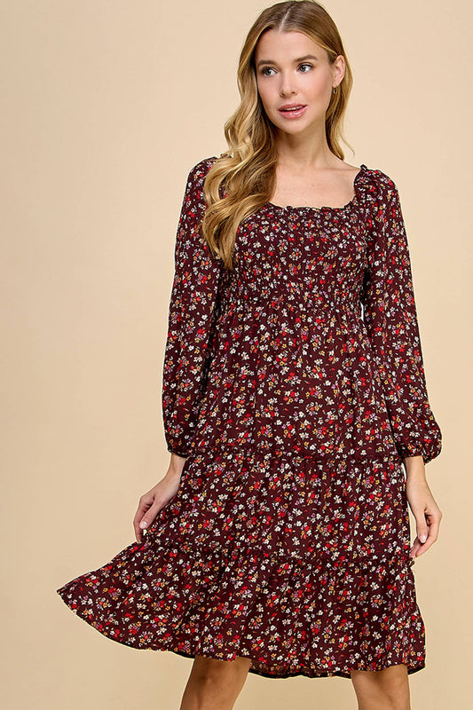 Maxwell Floral Dress S-XL - Multiple Colors