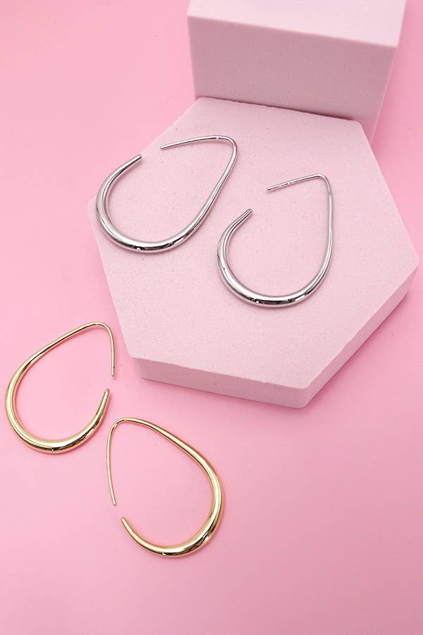 Teardrop Hoops - Multiple Colors