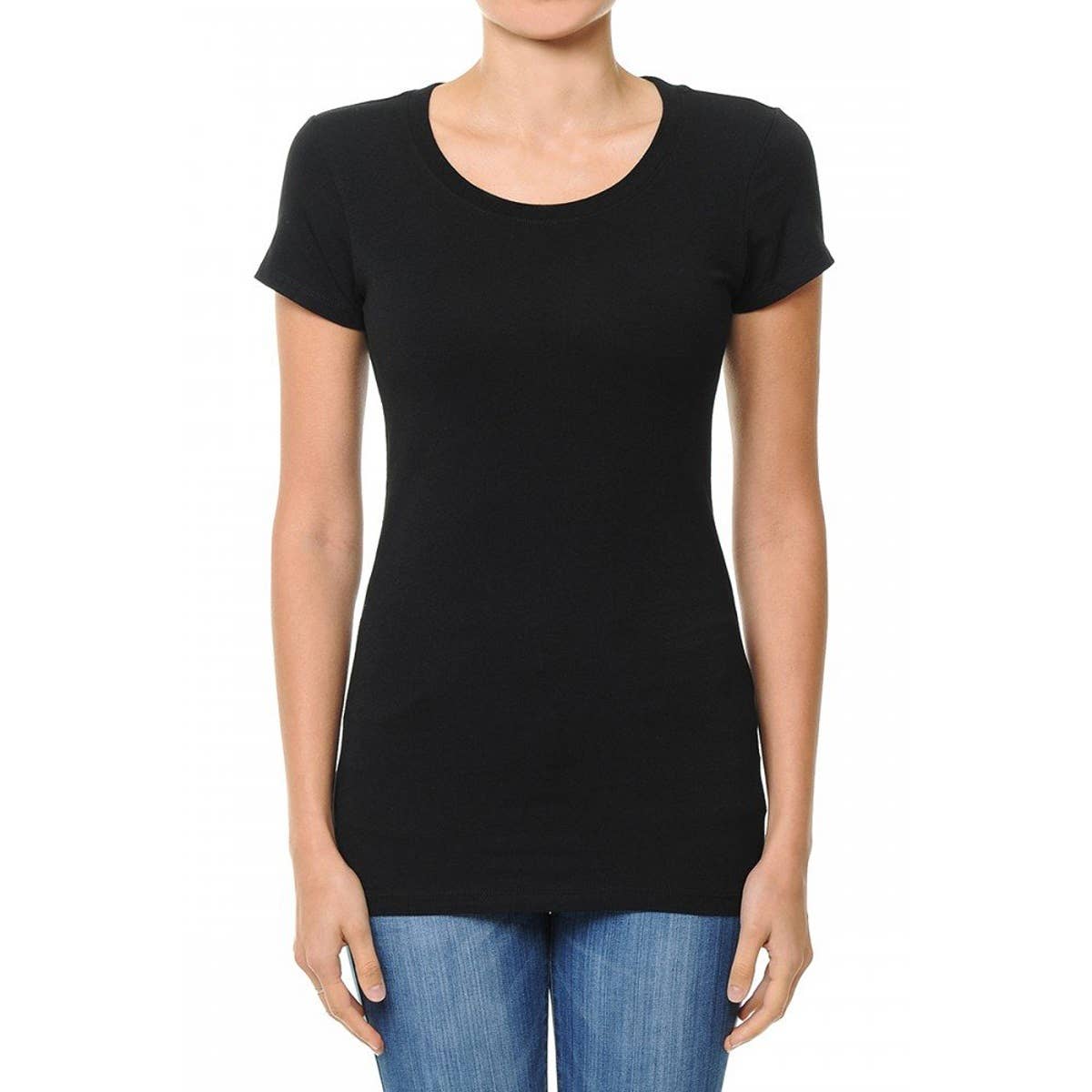 Round Neck Basic Tee - Multiple Colors