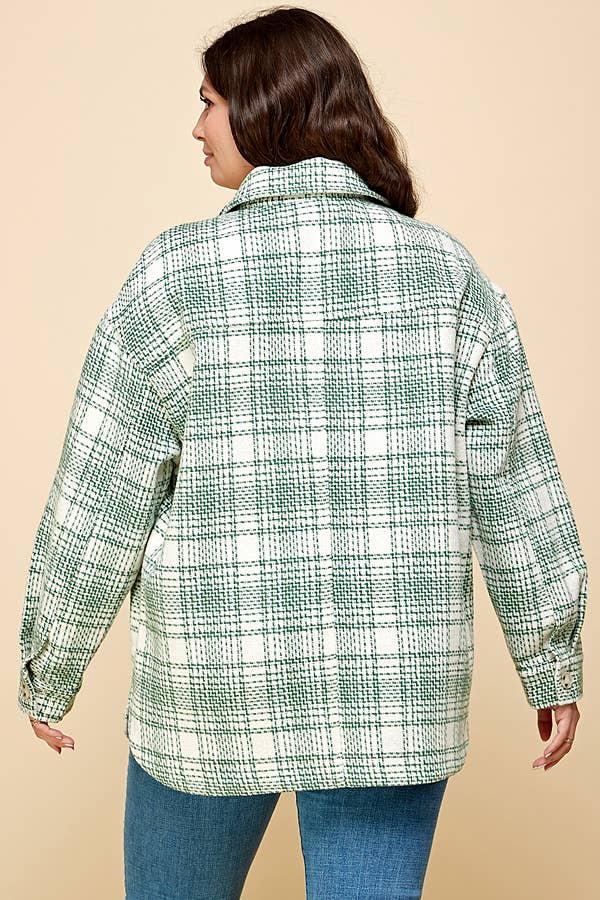 Curvy Plaid Shacket