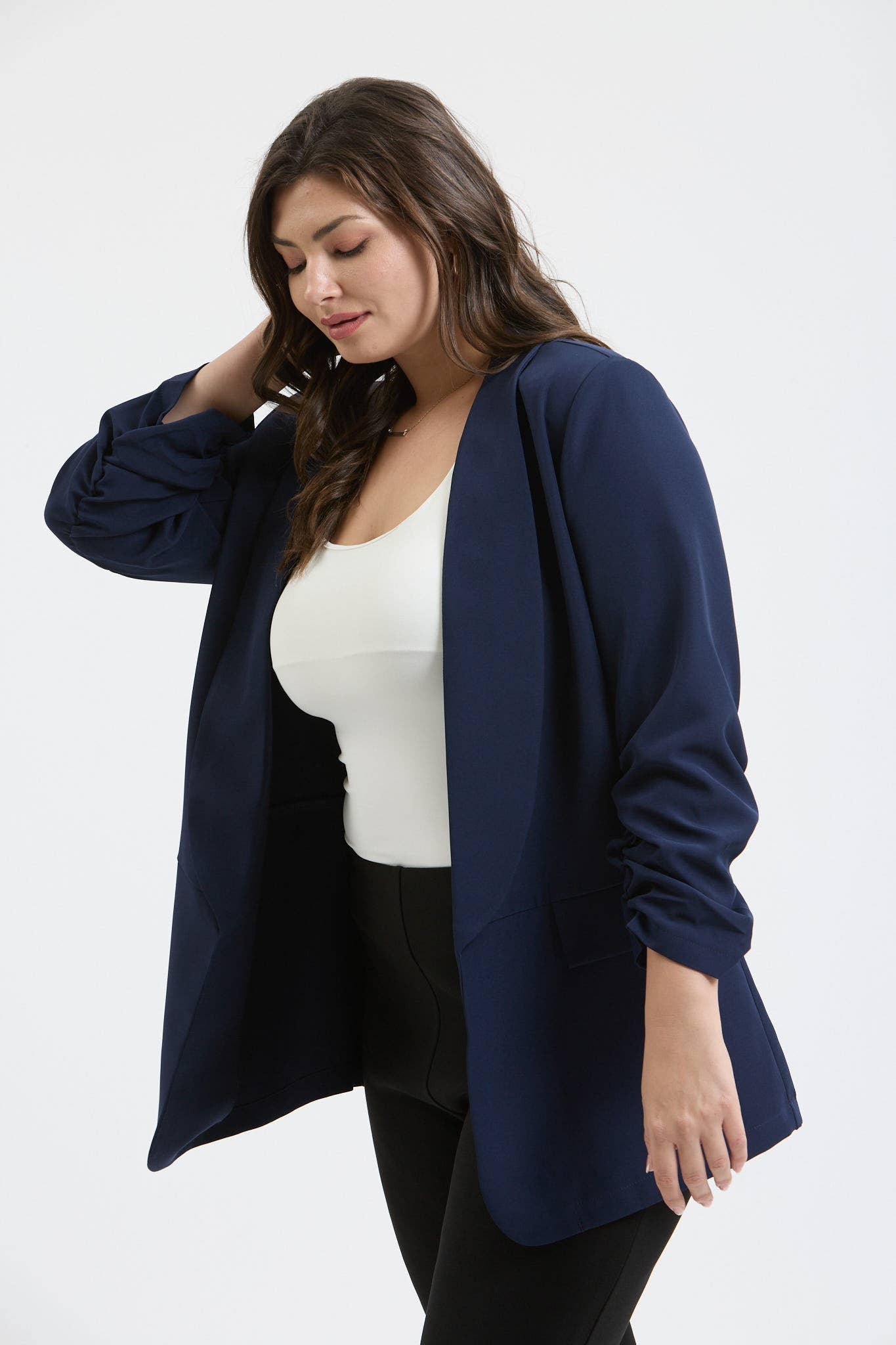 Curvy Valentina 3/4 Sleeve Blazer