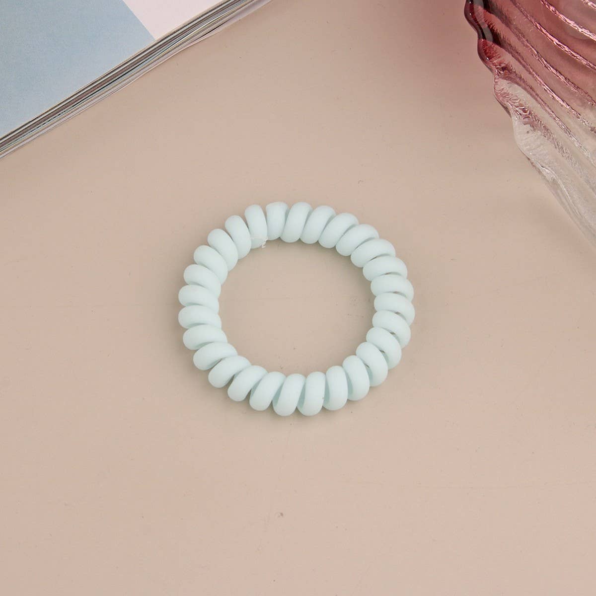 Frosted Phone Cord Hair Ties - Multiple Colors