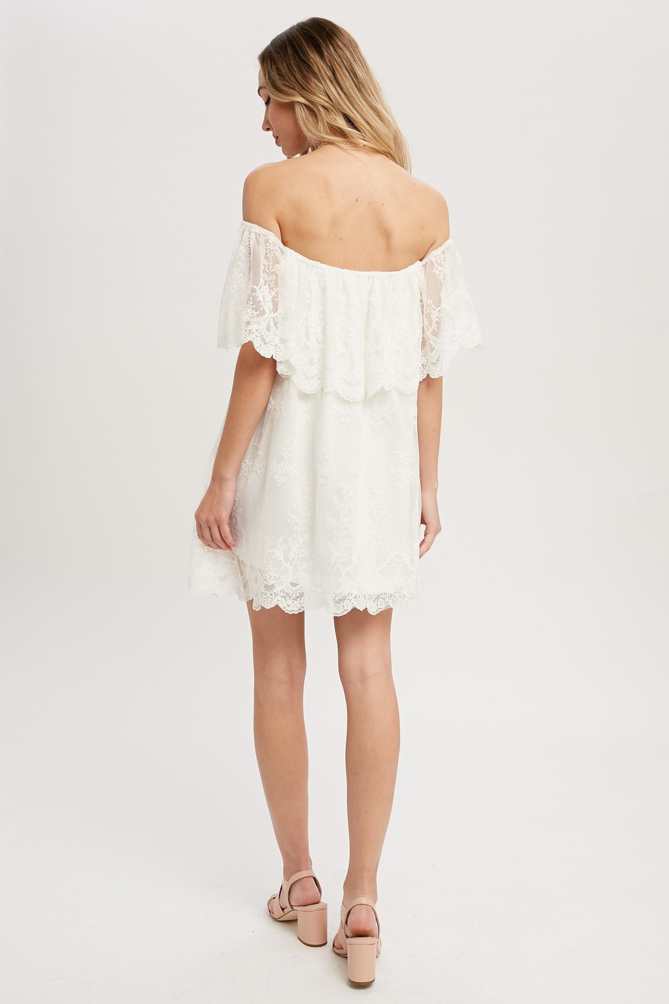 Off the Shoulder Lace Dress