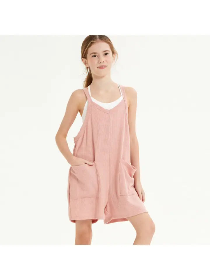 Girl's Two Pocket Romper