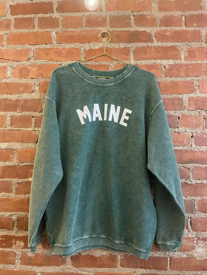 Maine Green Corded Crew – Ever Rhode