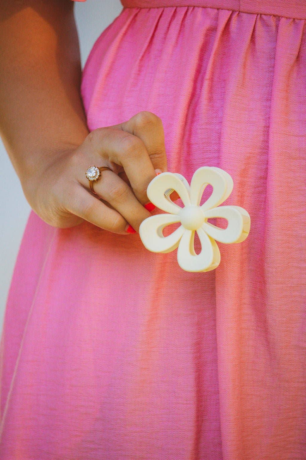 Cutout Flower Claw Clip