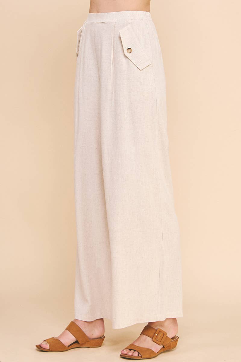 Val Linen Pants with Pockets