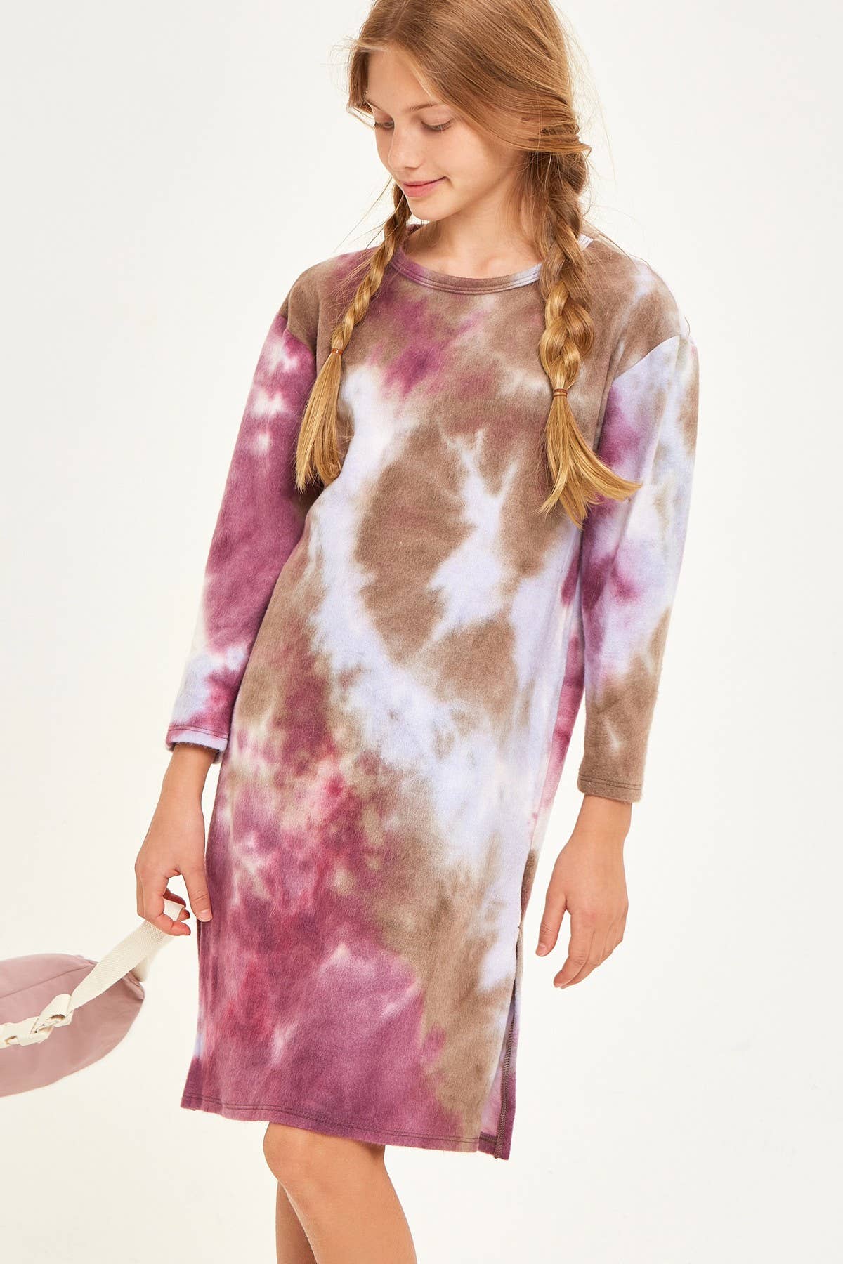 Girl's Tie Dye Print Dress