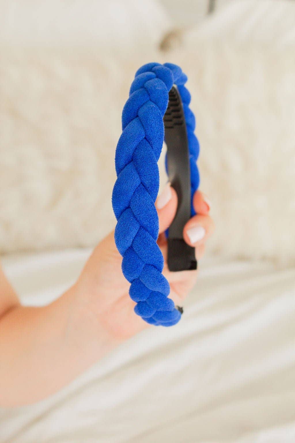 Blue Braided Headband