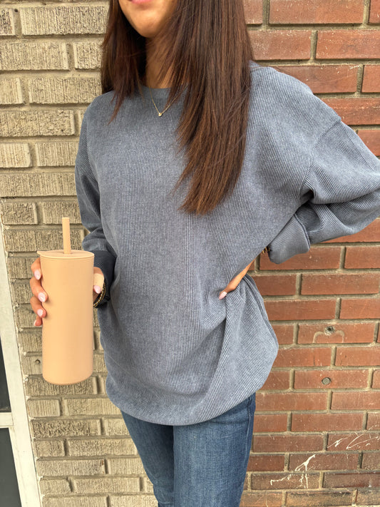 Blank Corded Crew - Multiple Colors