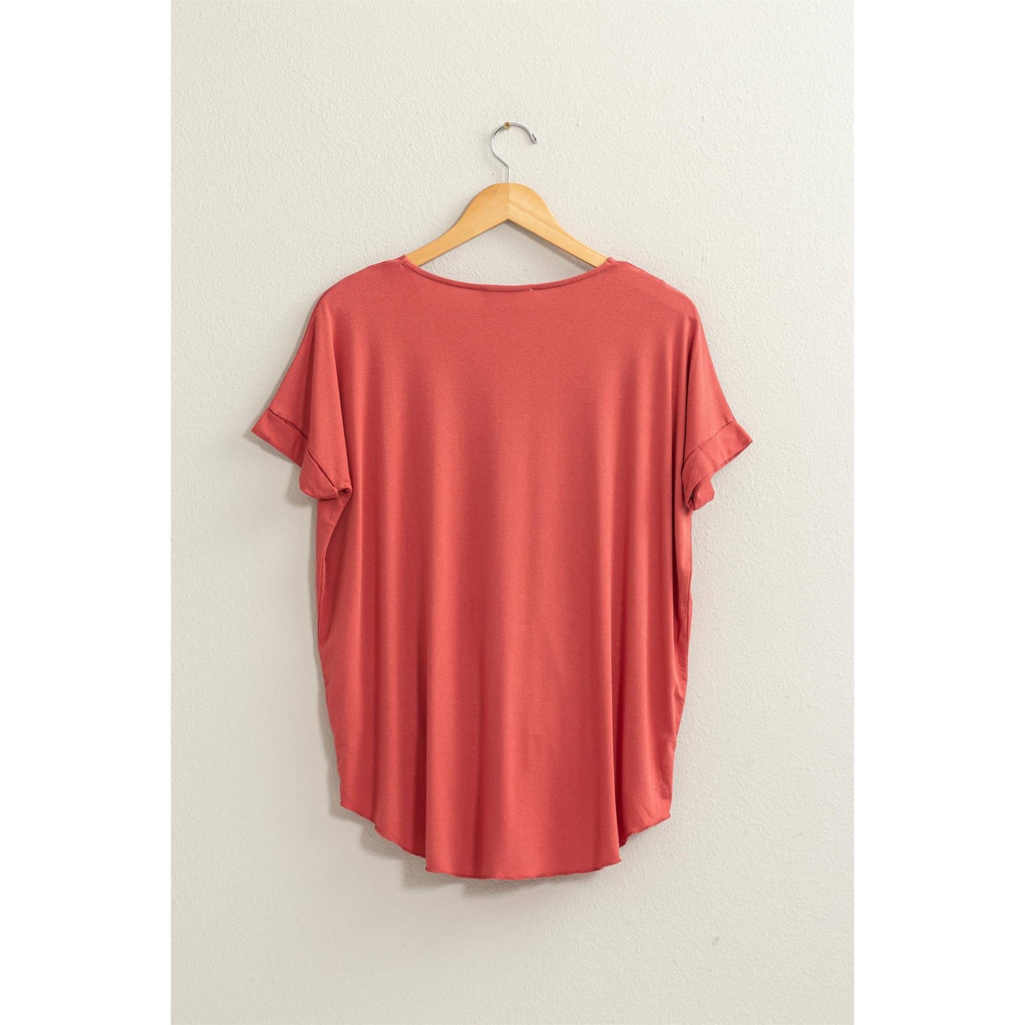 Short Sleeve Surplice Top