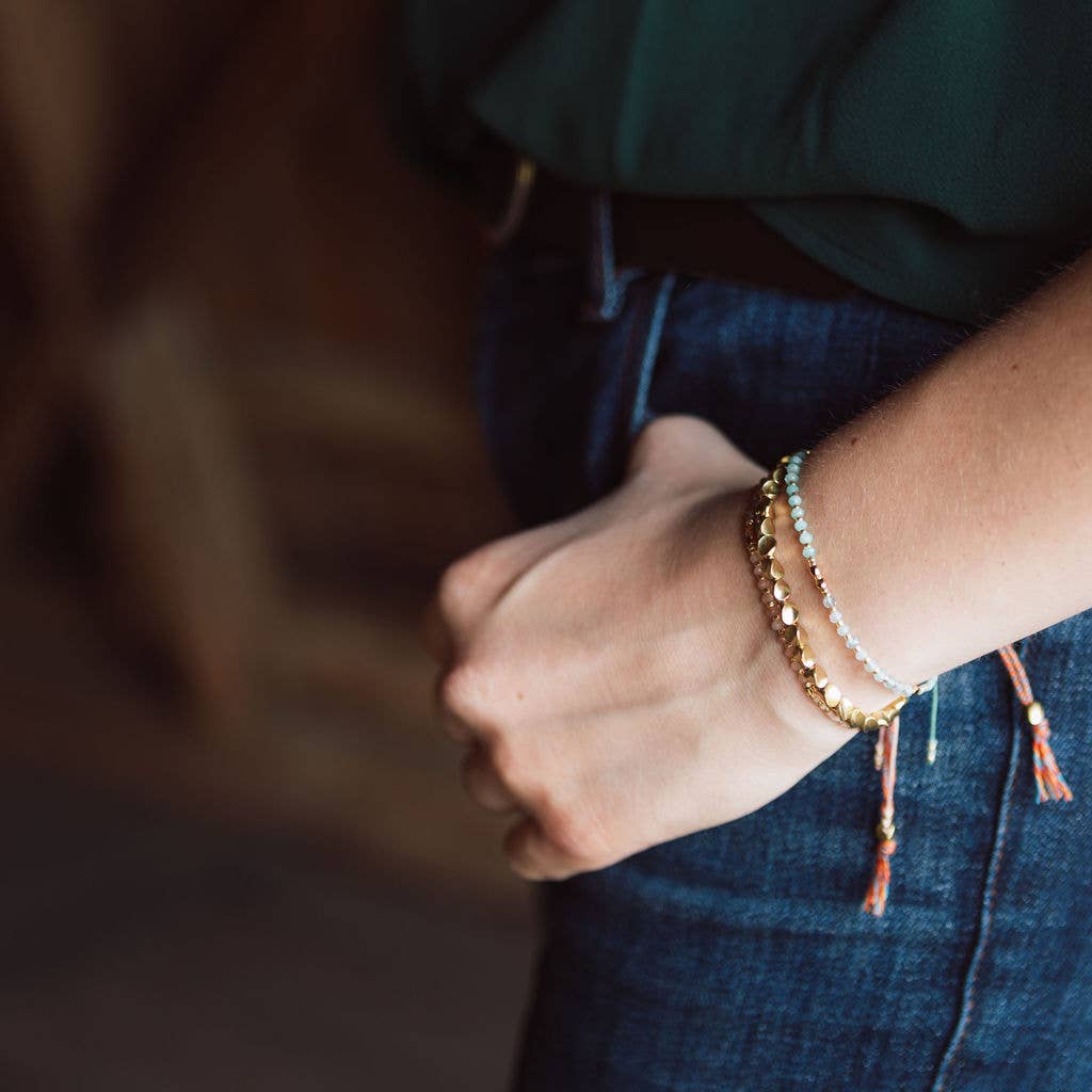 Enilda Copper Bead Bracelet