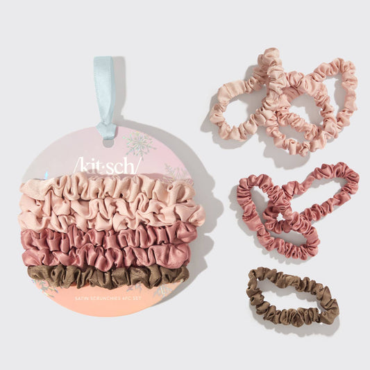 Holiday Ultra Petite Scrunchies 6 pc Set - Terracotta