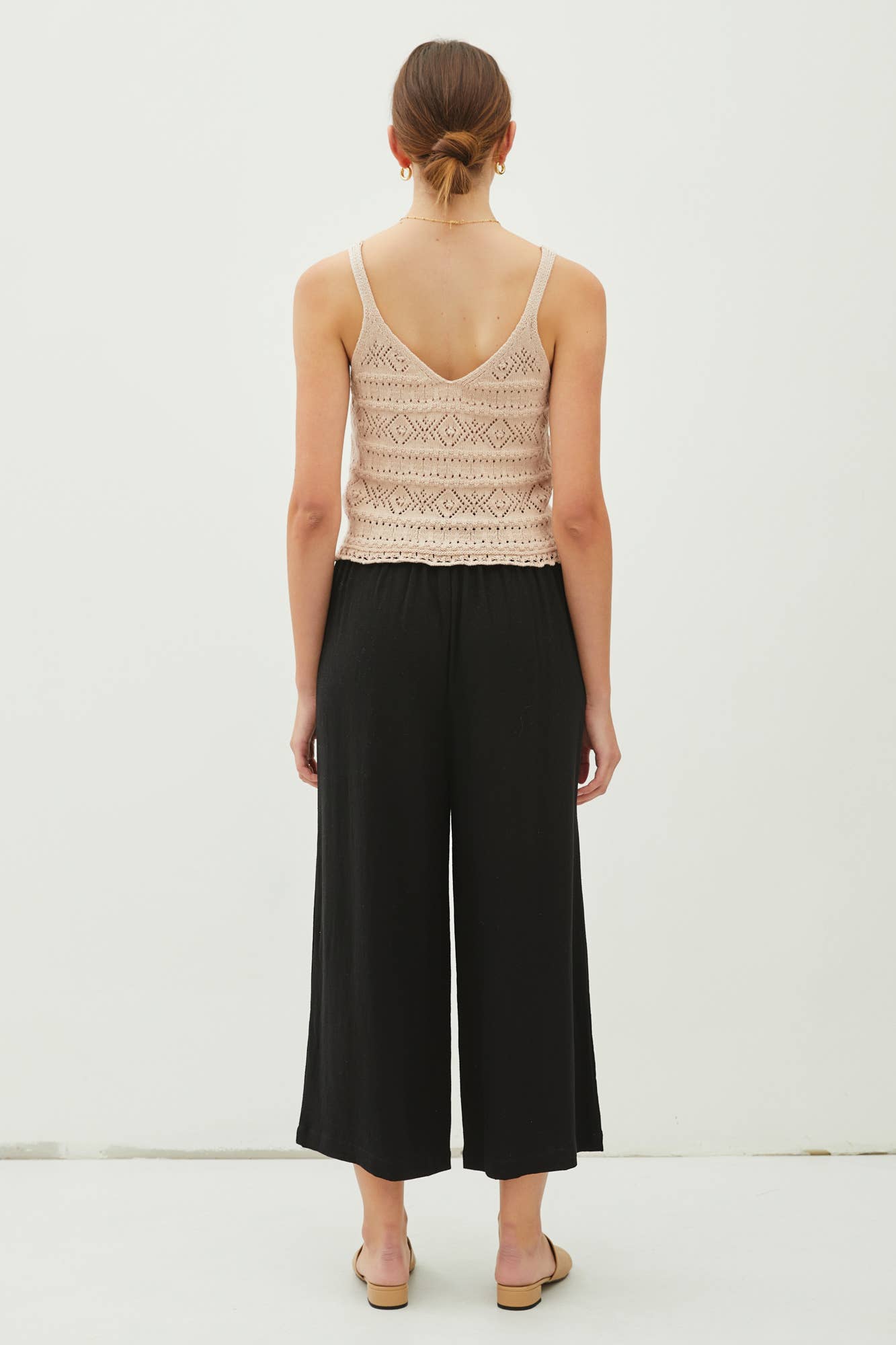 Lola Linen Blend Crop Trousers