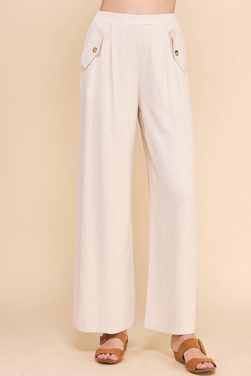 Val Linen Pants with Pockets