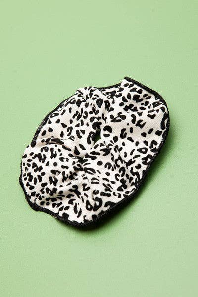 Corduroy Leopard Scrunchie - Multiple Colors