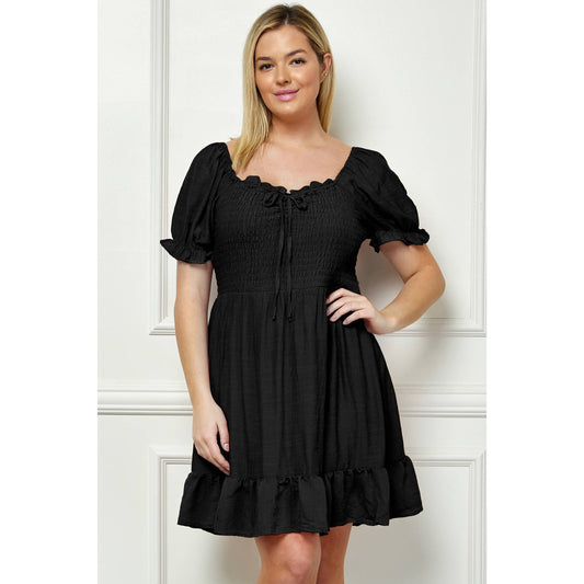 Curvy Tessa Gauze Babydoll Dress