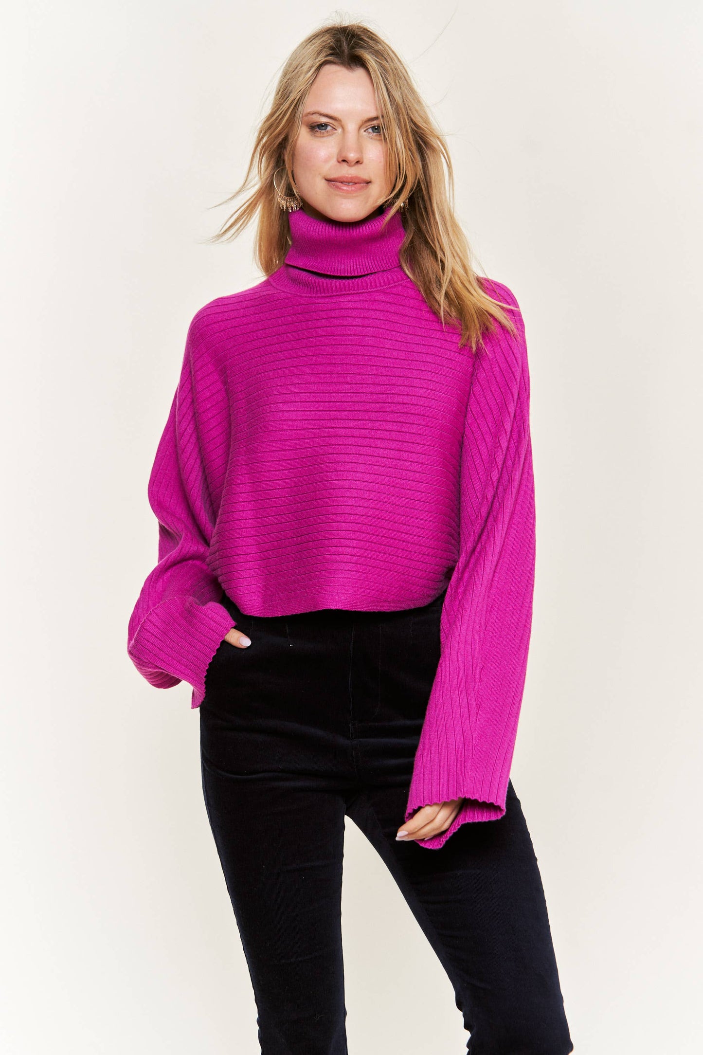 Selene Wide Sleeve Sweater - Multiple Colors