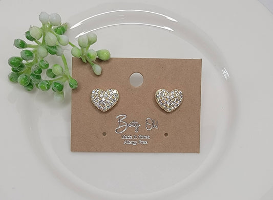 Heart Shape Post Earring