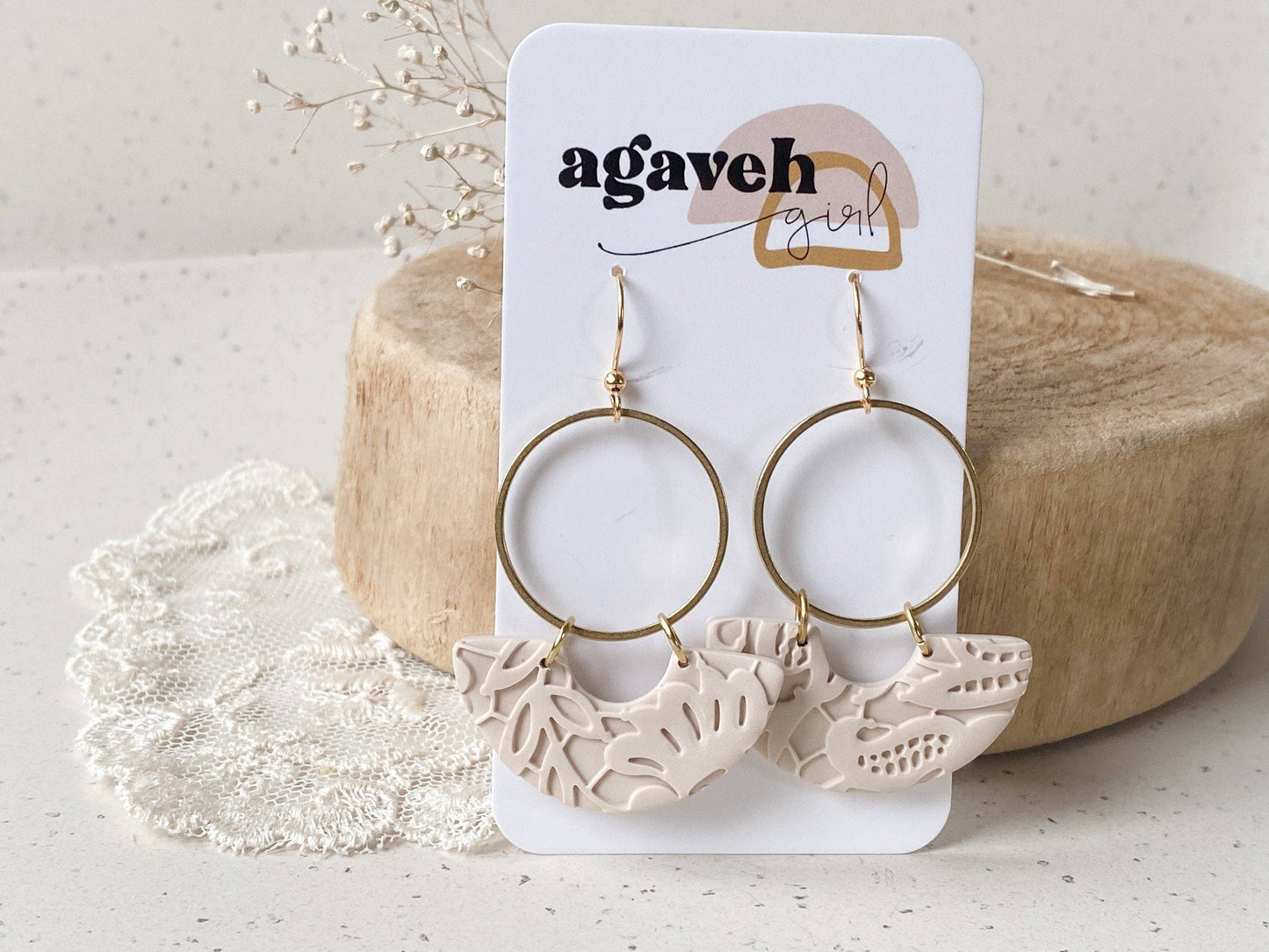 Anna Colored Clay Dangle Earrings