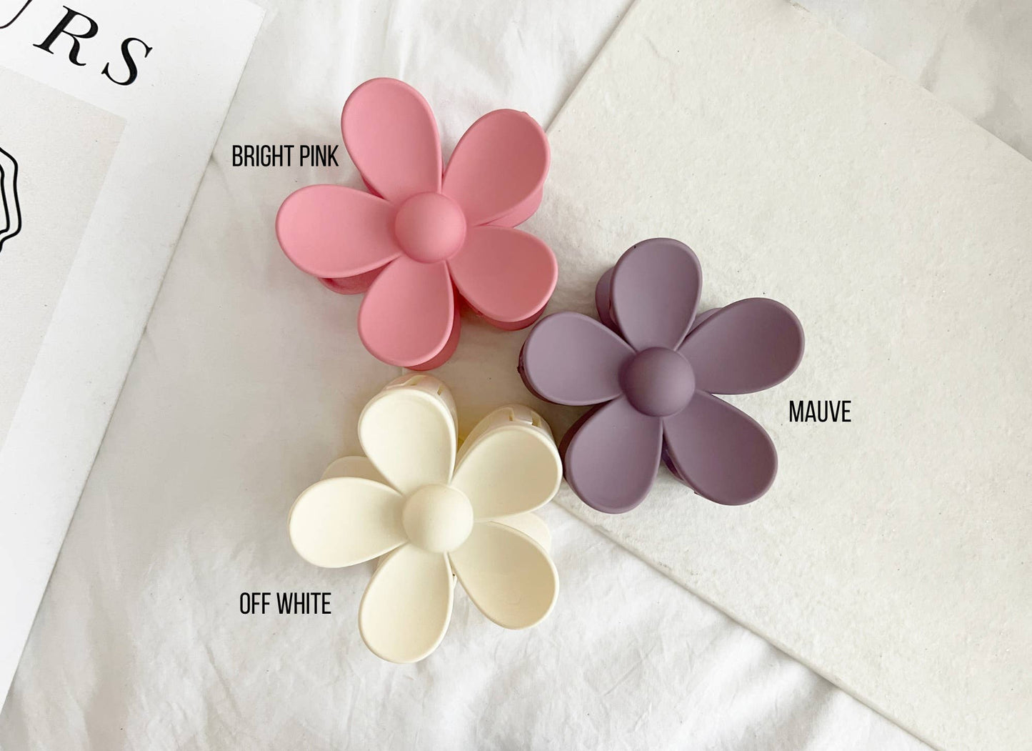 Flower Hair Clips - Multiple Colors