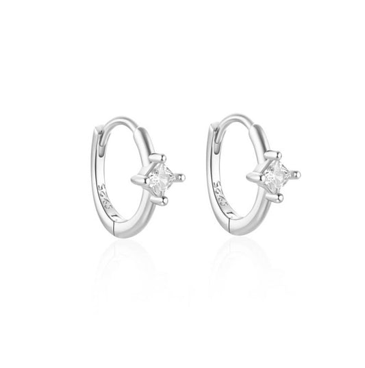 Silver Huggie Earring