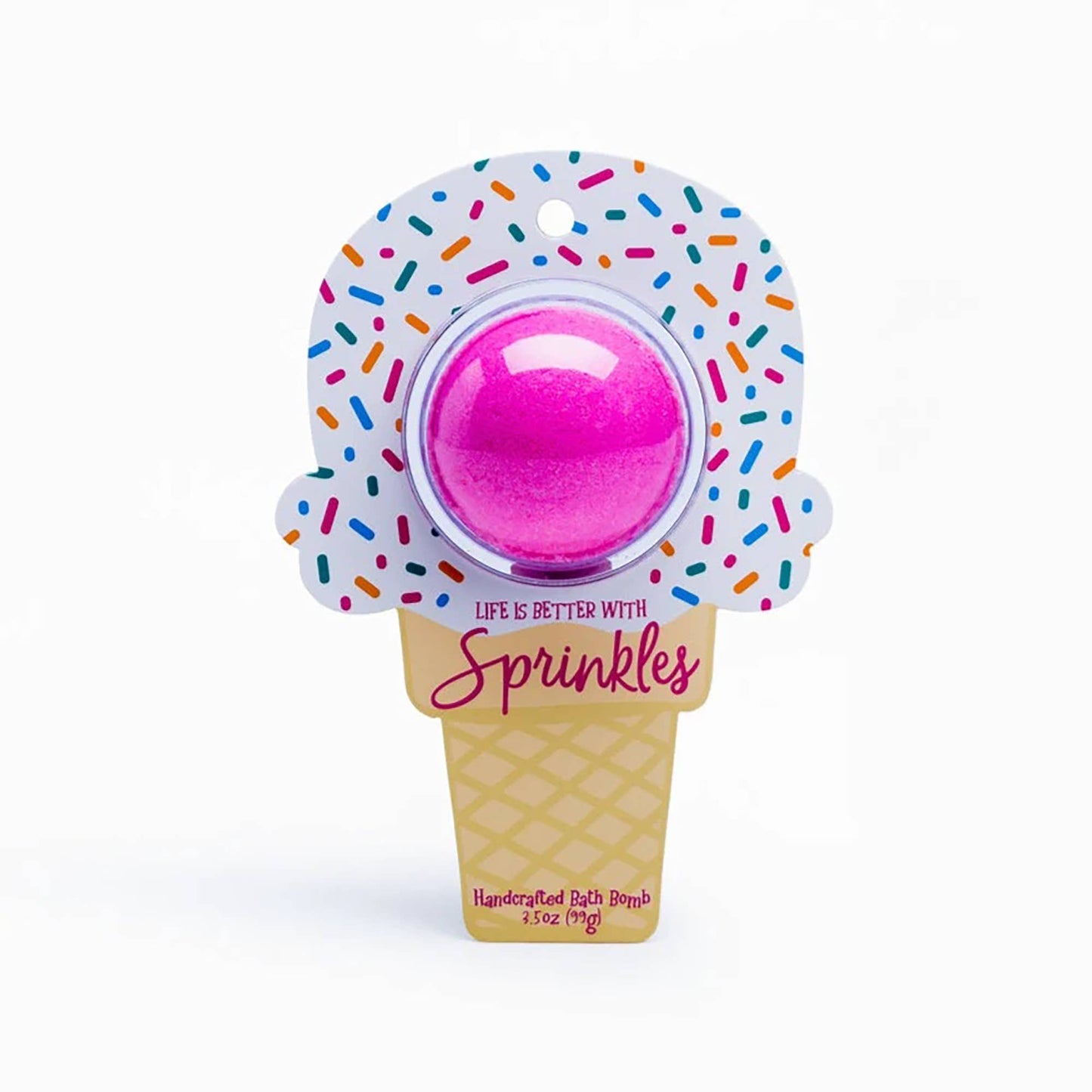 Life is Better with Sprinkles Ice Cream Clamshell Bath Bomb