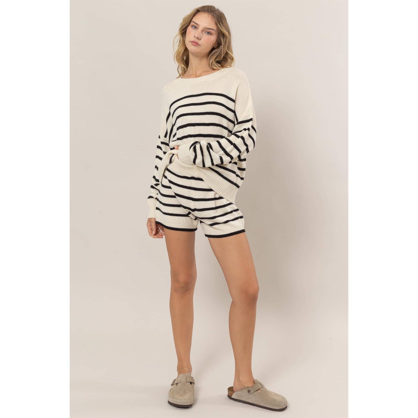 Elinor Sweater & Shorts Set - Multiple Colors