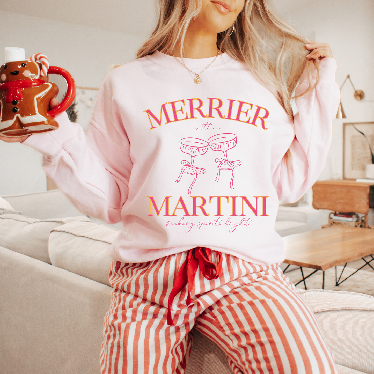 Merrier With A Martini Crewneck